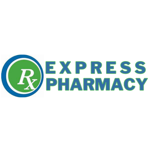 Clickable logo linking to the Express Pharmacy Facebook page.